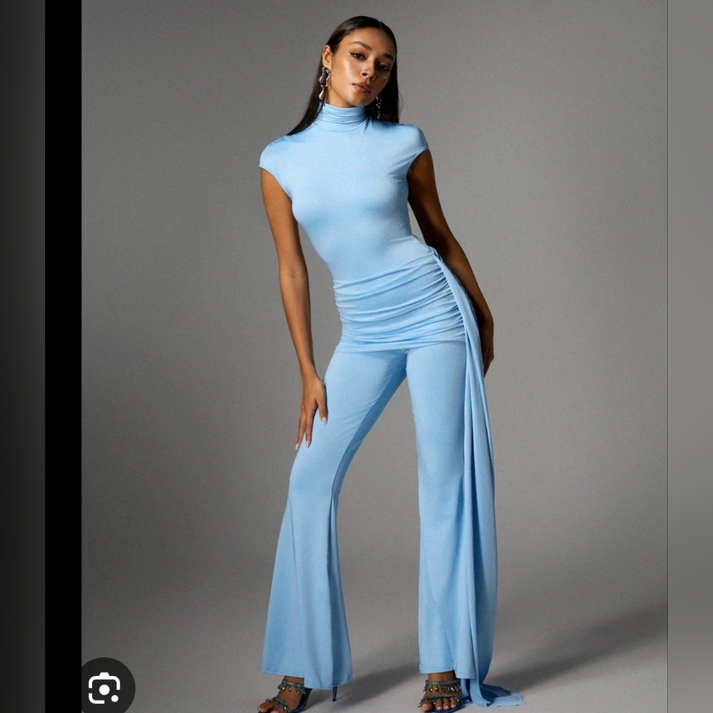 Elegant Blue Women's Jumpsuit